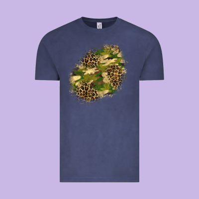 Camouflage And Leopard Patch  5 Vintage Tee Designed By Bundleandbundleshop