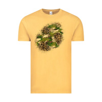 Vintage Mustard camouflage and leopard patch  5 Vintage Tee - BundleAndBundleShop