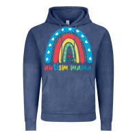 Vintage Denim Autism Mama Vintage Hoodie - artisFamous
