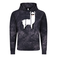 Cloud Black llama Vintage Hoodie - artisFamous