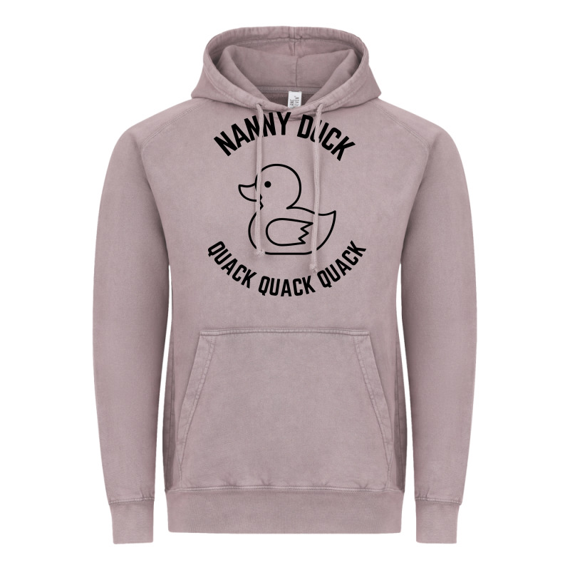 Nanny Duck Quack Quack Quack Vintage Hoodie by artisFamous | Teevron