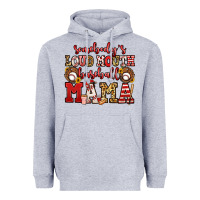 Heather Grey somebody's loud mouth baseball mama Heavyweight Hoodie - Jasminsmagicworld