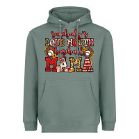 Somebody's Loud Mouth Baseball Mama Heavyweight Hoodie | Teevron