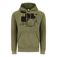 Vintage Olive drums drummer Vintage Hoodie - artisFamous