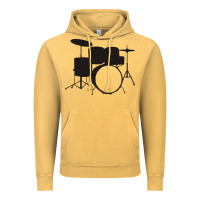 Vintage Mustard drums drummer Vintage Hoodie - artisFamous