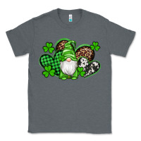 Charcoal Heather st patricks day gnome with western hearts Classic Tee - Artiststas