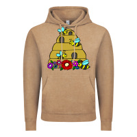 Vintage Coffee bee hive Vintage Hoodie - artisFamous