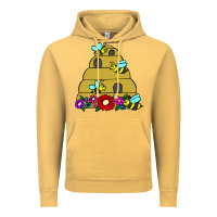 Vintage Mustard bee hive Vintage Hoodie - artisFamous