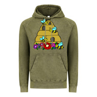 Vintage Olive bee hive Vintage Hoodie - artisFamous