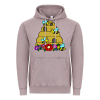 Vintage Zinc bee hive Vintage Hoodie - artisFamous