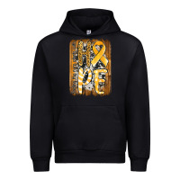 Black finding the cure starts with hope childhood cancer awareness  with bac Urban Hoodie - Jasminsmagicworld