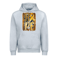 Heather Grey finding the cure starts with hope childhood cancer awareness  with bac Urban Hoodie - Jasminsmagicworld
