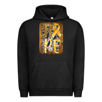 Pigment Black finding the cure starts with hope childhood cancer awareness  with bac Urban Hoodie - Jasminsmagicworld