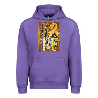 Tulip finding the cure starts with hope childhood cancer awareness  with bac Urban Hoodie - Jasminsmagicworld