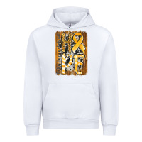 White finding the cure starts with hope childhood cancer awareness  with bac Urban Hoodie - Jasminsmagicworld