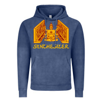 Vintage Denim shiva hinduism modular synthesizer synth Vintage Hoodie - artisFamous