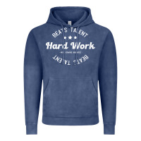 Vintage Denim hard work beats talent Vintage Hoodie - artisFamous