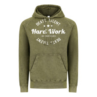 Vintage Olive hard work beats talent Vintage Hoodie - artisFamous
