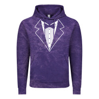Cloud Purple fake tux tuxedo suit tie Vintage Hoodie - artisFamous