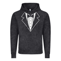 Vintage Black fake tux tuxedo suit tie Vintage Hoodie - artisFamous