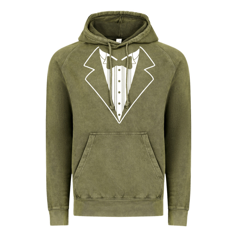 Fake Tux Tuxedo Suit Tie Vintage Hoodie by artisFamous | Teevron