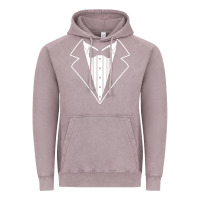 Vintage Zinc fake tux tuxedo suit tie Vintage Hoodie - artisFamous