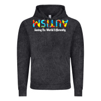 Vintage Black autism seeing the world differently Vintage Hoodie - artisFamous