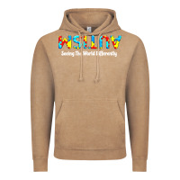 Vintage Coffee autism seeing the world differently Vintage Hoodie - artisFamous