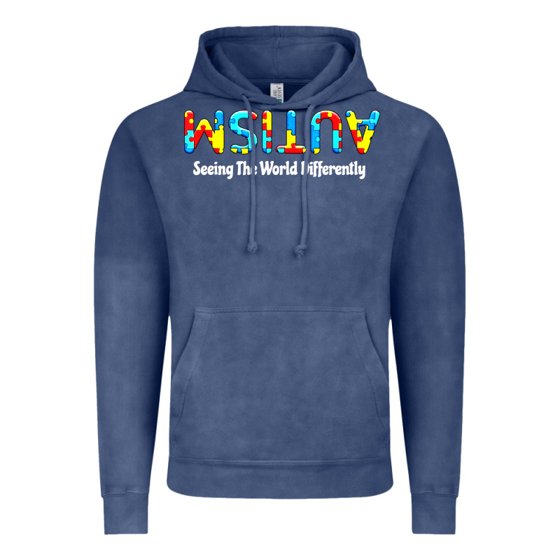 Autism Seeing The World Differently Vintage Hoodie by artisFamous | Teevron