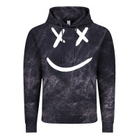 Cloud Black x eyed smiley face x eyes smiling Vintage Hoodie - artisFamous