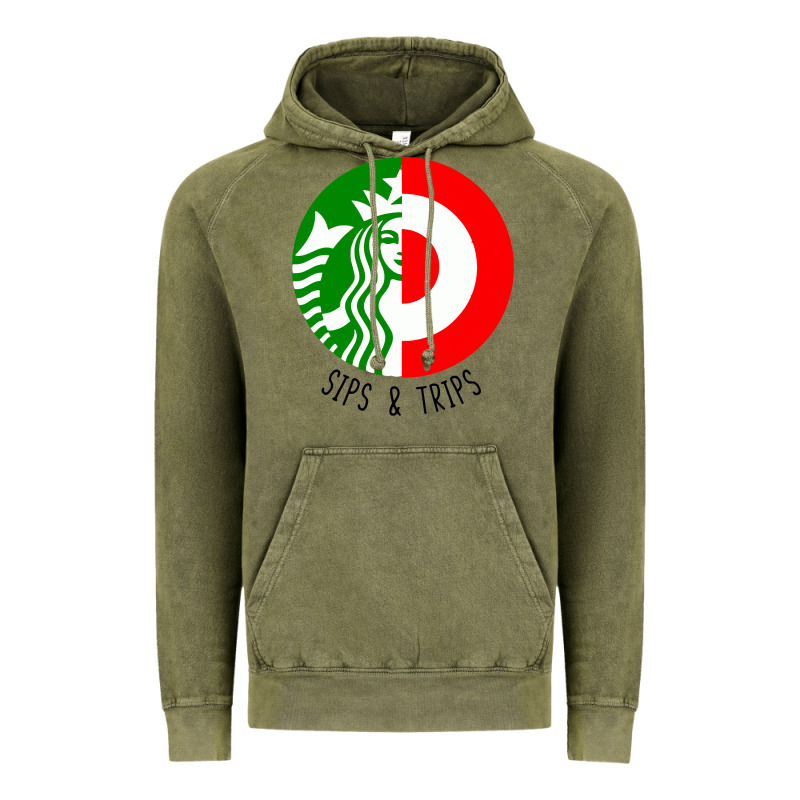 Sips And  Trips Vintage Hoodie by artisFamous | Teevron