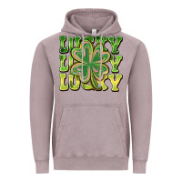 Vintage Zinc Lucky Clover Vintage Hoodie - CowhideDigitalArt