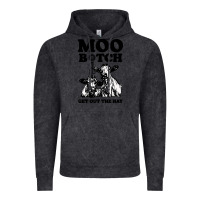 Vintage Black Moo bitch get out the hay Vintage Hoodie - artisFamous