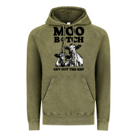 Vintage Olive Moo bitch get out the hay Vintage Hoodie - artisFamous