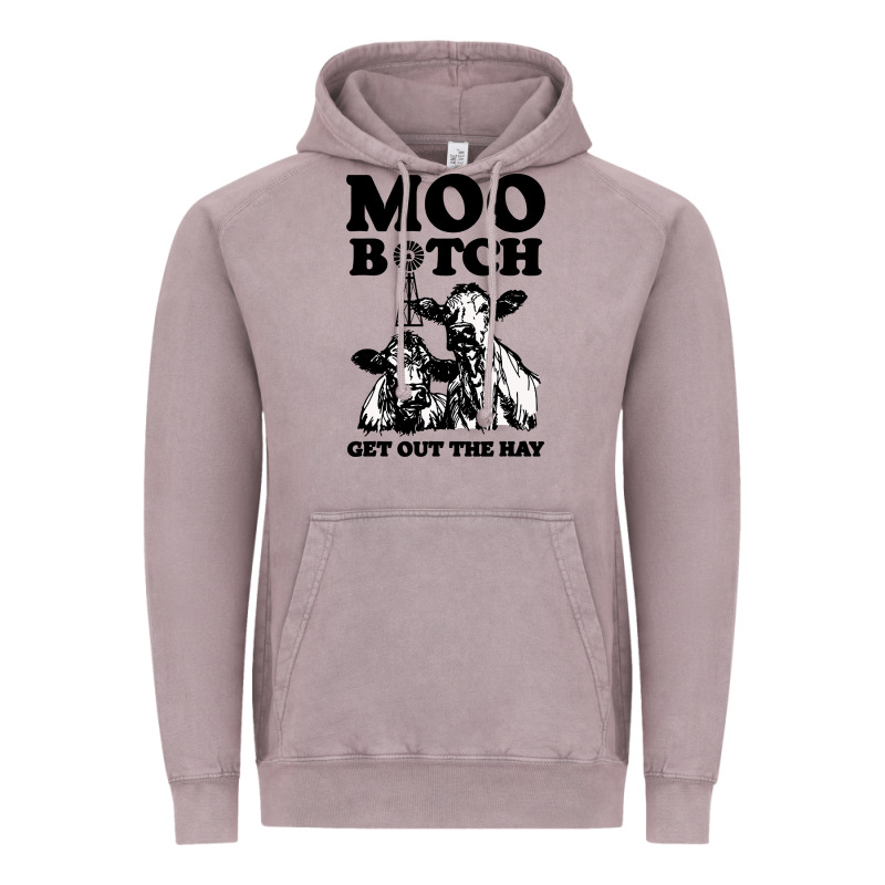 Moo Bitch Get Out The Hay Vintage Hoodie by artisFamous | Teevron