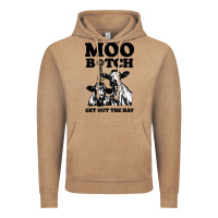 Vintage Coffee Moo bitch get out the hay Vintage Hoodie - artisFamous