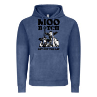 Vintage Denim Moo bitch get out the hay Vintage Hoodie - artisFamous