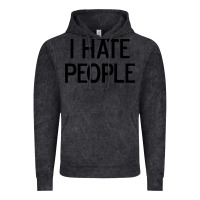 Vintage Black i hate people Vintage Hoodie - artisFamous