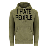 Vintage Olive i hate people Vintage Hoodie - artisFamous