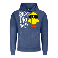 Vintage Denim kids chick dig me Vintage Hoodie - artisFamous