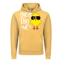 Vintage Mustard kids chick dig me Vintage Hoodie - artisFamous