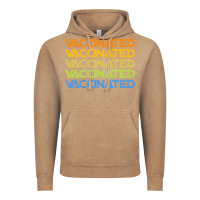 Vintage Coffee vaccinated retro Vintage Hoodie - artisFamous