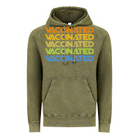 Vintage Olive vaccinated retro Vintage Hoodie - artisFamous
