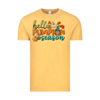 Vintage Mustard hello pumpkin season Vintage Tee - BundleAndBundleShop