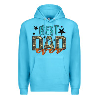 Ocean Blue best dad ever Premium Hoodie - Artiststas