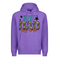 Purple best dad ever Premium Hoodie - Artiststas
