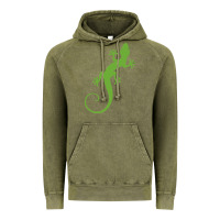 Vintage Olive gecko reptile Vintage Hoodie - artisFamous