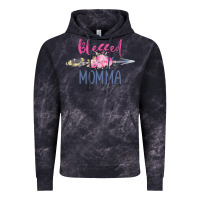 Cloud Black blessed momma Vintage Hoodie - artisFamous