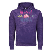 Cloud Purple blessed momma Vintage Hoodie - artisFamous