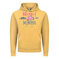 Vintage Mustard blessed momma Vintage Hoodie - artisFamous